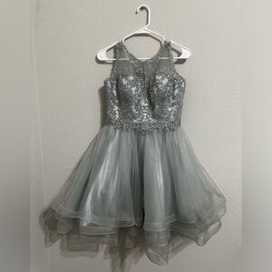 Silver party dress size S